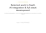 build your saas or business website with ai integration